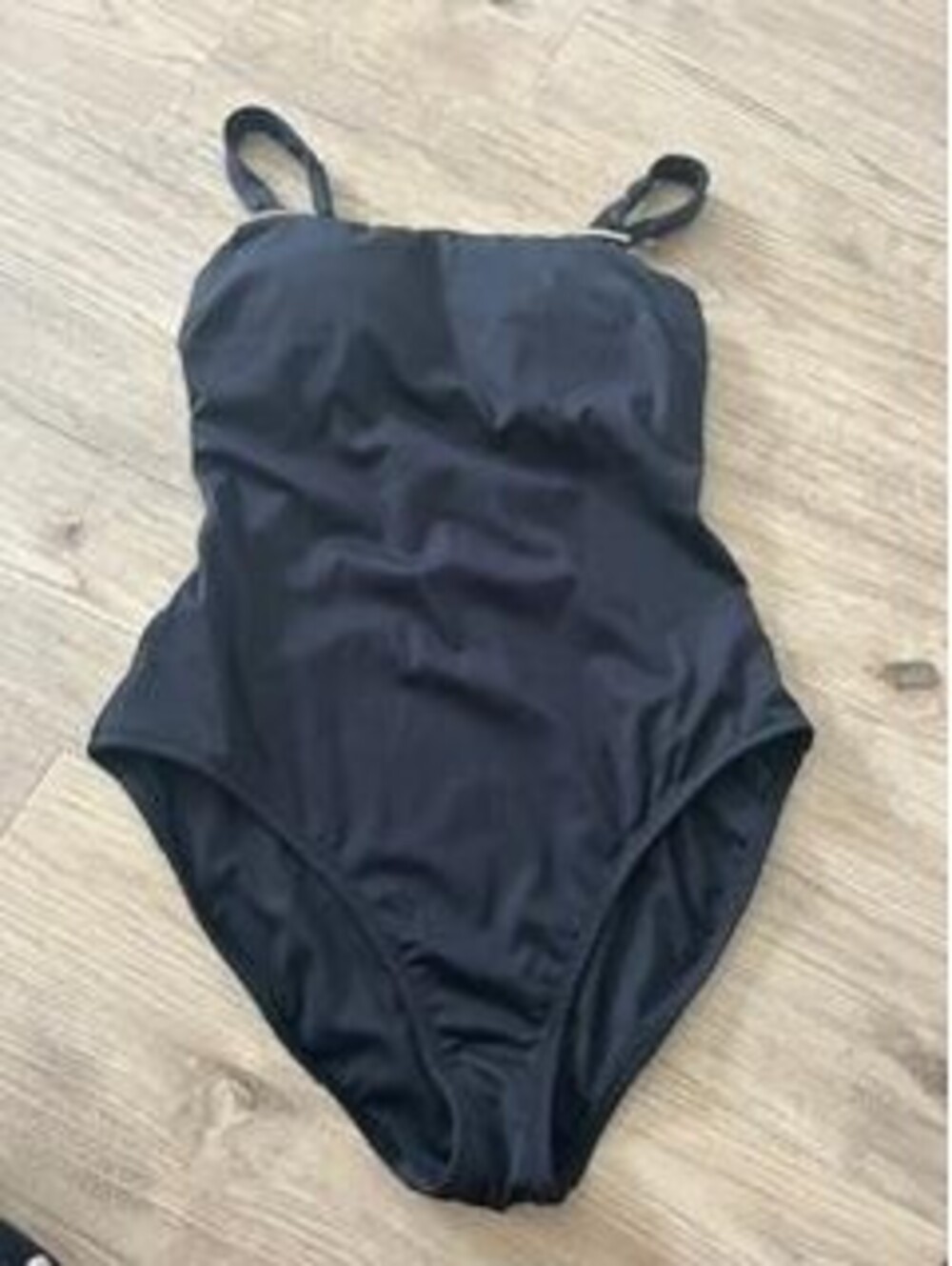 La Blanca Luxe One Piece Swimsuit Womens 14 Black Tummy Control Lace Up Back